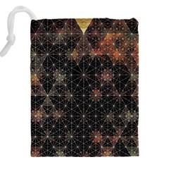 Abstract Psychedelic Geometry Andy Gilmore Sacred Drawstring Pouch (5XL) from ArtsNow.com Back
