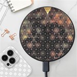 Abstract Psychedelic Geometry Andy Gilmore Sacred Wireless Fast Charger(Black)