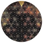 Abstract Psychedelic Geometry Andy Gilmore Sacred Round Trivet