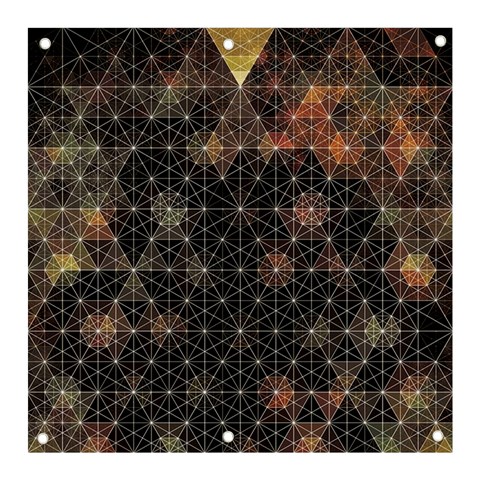 Abstract Psychedelic Geometry Andy Gilmore Sacred Banner and Sign 3  x 3  from ArtsNow.com Front