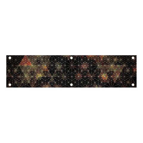 Abstract Psychedelic Geometry Andy Gilmore Sacred Banner and Sign 4  x 1  from ArtsNow.com Front