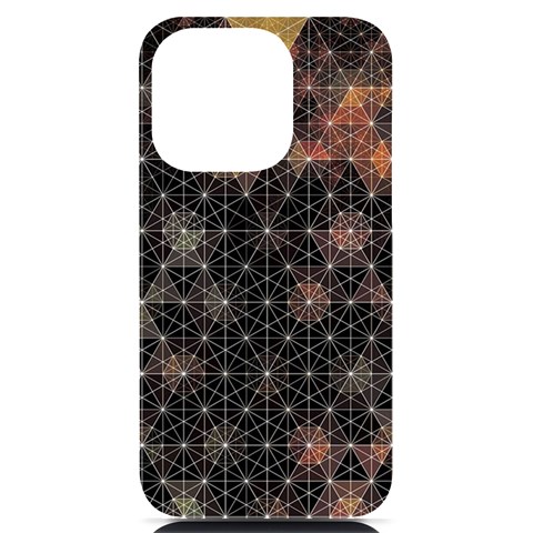 Abstract Psychedelic Geometry Andy Gilmore Sacred iPhone 14 Pro Black UV Print Case from ArtsNow.com Front