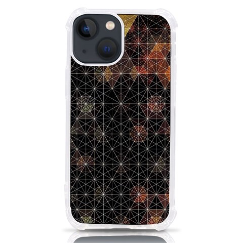 Abstract Psychedelic Geometry Andy Gilmore Sacred iPhone 13 mini TPU UV Print Case from ArtsNow.com Front