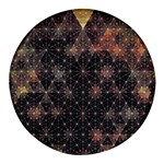 Abstract Psychedelic Geometry Andy Gilmore Sacred Round Glass Fridge Magnet (4 pack)