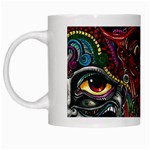 Somewhere Near Oblivion Nightmares Acid Colors Psychedelic White Mug