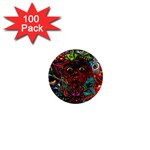 Somewhere Near Oblivion Nightmares Acid Colors Psychedelic 1  Mini Magnets (100 pack) 