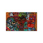 Somewhere Near Oblivion Nightmares Acid Colors Psychedelic Sticker (Rectangular)