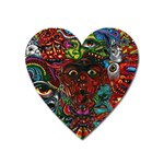 Somewhere Near Oblivion Nightmares Acid Colors Psychedelic Heart Magnet