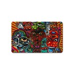 Somewhere Near Oblivion Nightmares Acid Colors Psychedelic Magnet (Name Card)