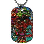 Somewhere Near Oblivion Nightmares Acid Colors Psychedelic Dog Tag (One Side)