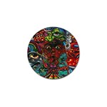 Somewhere Near Oblivion Nightmares Acid Colors Psychedelic Golf Ball Marker (10 pack)