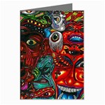 Somewhere Near Oblivion Nightmares Acid Colors Psychedelic Greeting Cards (Pkg of 8)