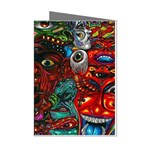 Somewhere Near Oblivion Nightmares Acid Colors Psychedelic Mini Greeting Cards (Pkg of 8)