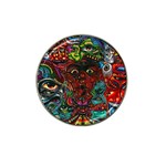 Somewhere Near Oblivion Nightmares Acid Colors Psychedelic Hat Clip Ball Marker (4 pack)
