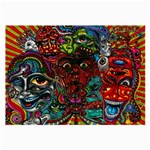 Somewhere Near Oblivion Nightmares Acid Colors Psychedelic Large Glasses Cloth (2 Sides)