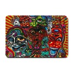 Somewhere Near Oblivion Nightmares Acid Colors Psychedelic Small Doormat