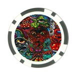 Somewhere Near Oblivion Nightmares Acid Colors Psychedelic Poker Chip Card Guard
