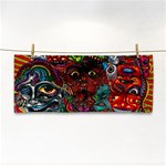 Somewhere Near Oblivion Nightmares Acid Colors Psychedelic Hand Towel