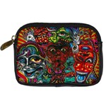 Somewhere Near Oblivion Nightmares Acid Colors Psychedelic Digital Camera Leather Case