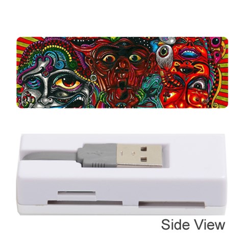 Somewhere Near Oblivion Nightmares Acid Colors Psychedelic Memory Card Reader (Stick) from ArtsNow.com Front