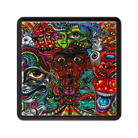 Somewhere Near Oblivion Nightmares Acid Colors Psychedelic Memory Card Reader (Square) from ArtsNow.com Front