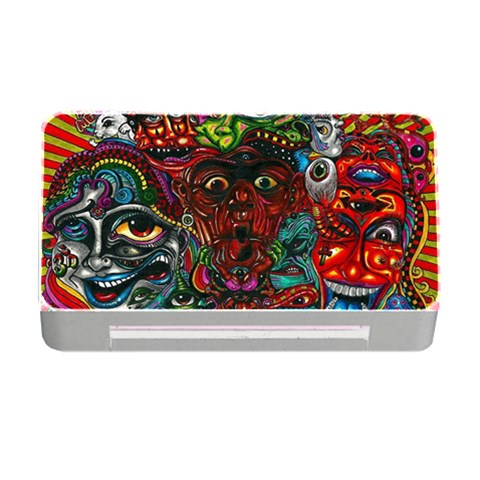 Somewhere Near Oblivion Nightmares Acid Colors Psychedelic Memory Card Reader with CF from ArtsNow.com Front