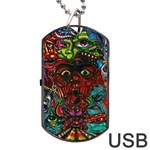 Somewhere Near Oblivion Nightmares Acid Colors Psychedelic Dog Tag USB Flash (One Side)
