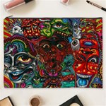 Somewhere Near Oblivion Nightmares Acid Colors Psychedelic Cosmetic Bag (XXXL)