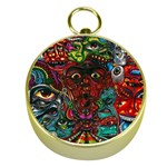 Somewhere Near Oblivion Nightmares Acid Colors Psychedelic Gold Compasses