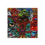 Somewhere Near Oblivion Nightmares Acid Colors Psychedelic Satin Bandana Scarf 22  x 22 