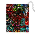 Somewhere Near Oblivion Nightmares Acid Colors Psychedelic Drawstring Pouch (5XL)