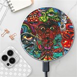 Somewhere Near Oblivion Nightmares Acid Colors Psychedelic Wireless Fast Charger(White)