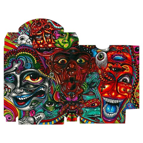 Somewhere Near Oblivion Nightmares Acid Colors Psychedelic Playing Cards Single Design (Rectangle) with Custom Box from ArtsNow.com Poker Box
