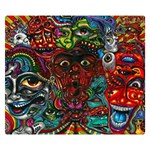 Somewhere Near Oblivion Nightmares Acid Colors Psychedelic Premium Plush Fleece Blanket (Small)