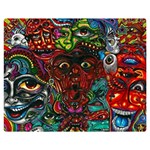 Somewhere Near Oblivion Nightmares Acid Colors Psychedelic Premium Plush Fleece Blanket (Medium)