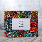 Somewhere Near Oblivion Nightmares Acid Colors Psychedelic White Tabletop Photo Frame 4 x6 