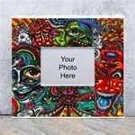Somewhere Near Oblivion Nightmares Acid Colors Psychedelic White Wall Photo Frame 5  x 7 