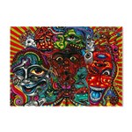 Somewhere Near Oblivion Nightmares Acid Colors Psychedelic Crystal Sticker (A4)
