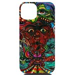 Somewhere Near Oblivion Nightmares Acid Colors Psychedelic iPhone 14 Black UV Print Case