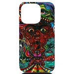Somewhere Near Oblivion Nightmares Acid Colors Psychedelic iPhone 14 Pro Black UV Print Case