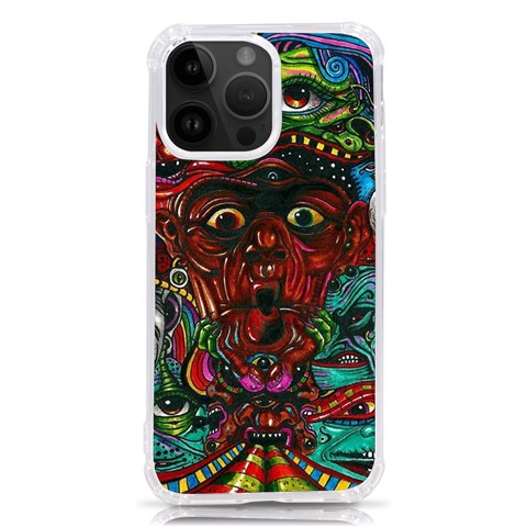 Somewhere Near Oblivion Nightmares Acid Colors Psychedelic iPhone 14 Pro Max TPU UV Print Case from ArtsNow.com Front