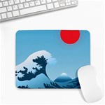 Minimalism Great Wave Off Kanagawa Small Mousepad