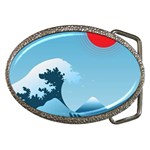 Minimalism Great Wave Off Kanagawa Belt Buckles