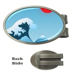 Minimalism Great Wave Off Kanagawa Money Clips (Oval) 