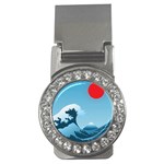Minimalism Great Wave Off Kanagawa Money Clips (CZ) 