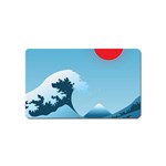Minimalism Great Wave Off Kanagawa Magnet (Name Card)