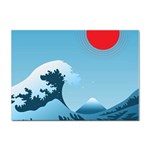 Minimalism Great Wave Off Kanagawa Sticker A4 (10 pack)