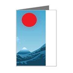 Minimalism Great Wave Off Kanagawa Mini Greeting Card