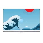 Minimalism Great Wave Off Kanagawa Business Card Holder