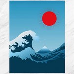 Minimalism Great Wave Off Kanagawa Canvas 12  x 16 